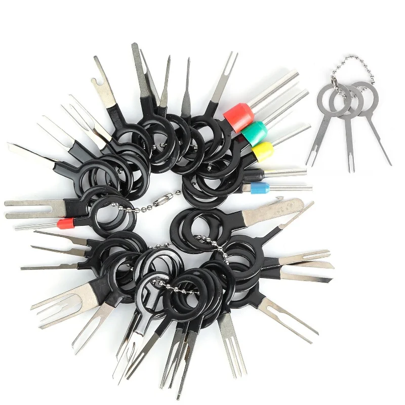 Universal Car Terminal Removal Repair Tool Wire Plug Connector Extractor Puller for Car Terminals Disassembly Hand Tools 41pcs car terminal extractor