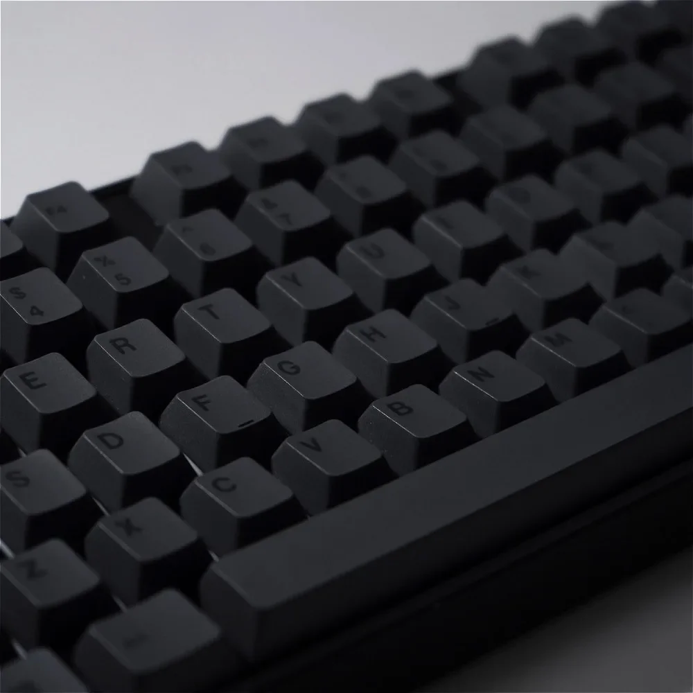 검은색 일본어 PBT 키캡 - 61/64/75/96/TKL 기계식 키보드용 열승화 기능이 포함된 체리 윤곽 풀 세트