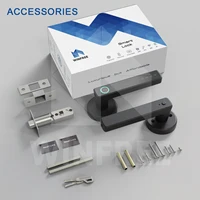 WINFREE Smart Fingerprint Lock Tuya Bluetooth Passcode Card Wooden Door Bedroom Keyless Entry Smart Lock Alexa Google Assistant - Image 6