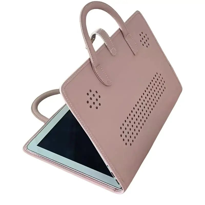 Sleek Pink Laptop Protection Bag with Dual Functionality