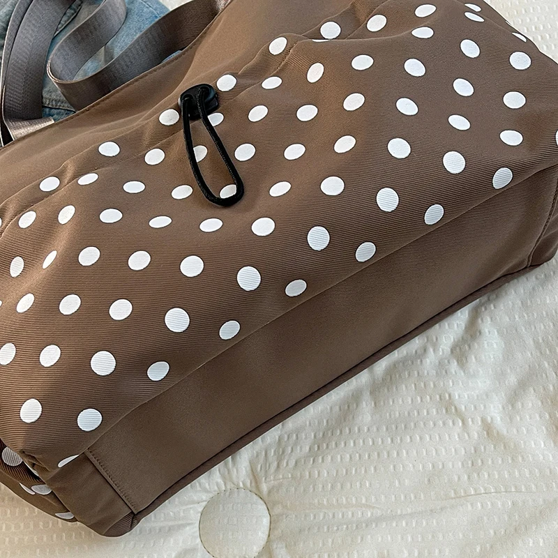 Polka Dot Große Kapazität Tragetasche 2026 Frühjahr Neuerscheinung Leichter Luxus Schicke Lässige Schulterhandtasche Täglicher Pendler-Geldbeutel-Stil – Detail 4