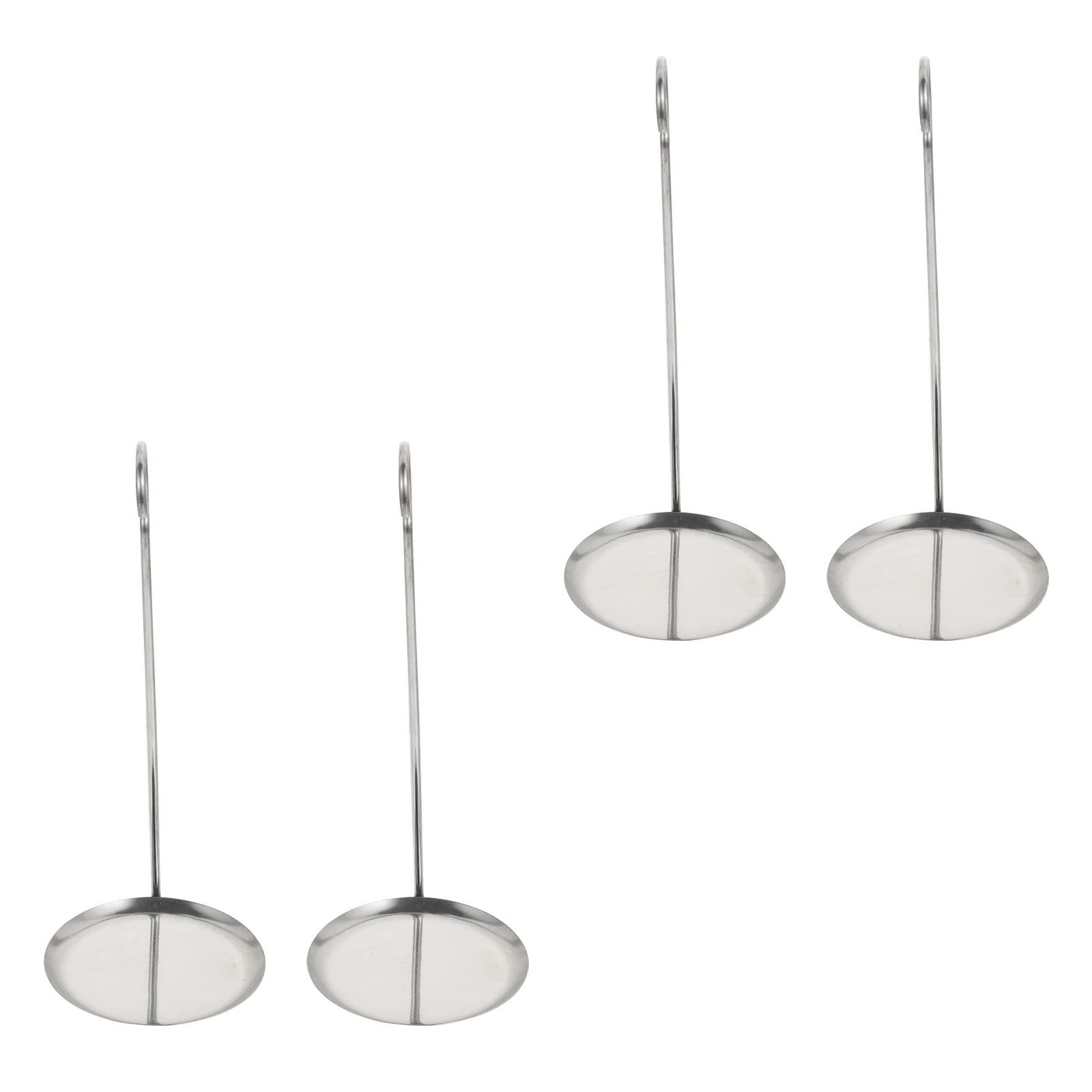 4 Pcs Long Handle Stainless Steel Shrimp Cake Spoon Pancake Spatula Spoons Kitchen