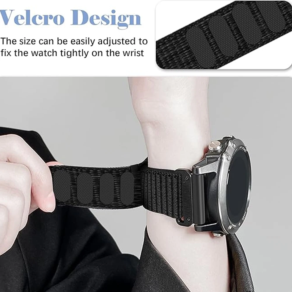 Versatile Nylon Quick Release Watch Strap, 22-26mm,