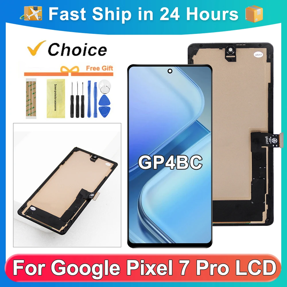 100% OLED probado para Google Pixel 7 Pro pantalla LCD Digitalizador de
