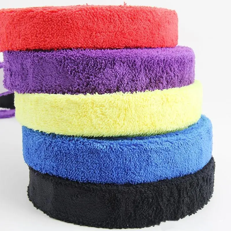 New 1Set 5m Towel Glue Grip Badminton Tennis Racket Overgrips Tape Racket Grip Non-slip Tape Band Sweat Badminton