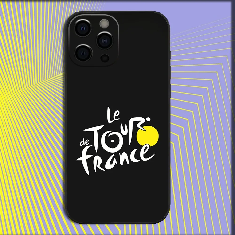 Sleek Black Tour De France Bike Phone Case - Soft Protective Cover