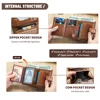 WESTAL Leather Wallet Men's Multi-Function Card Bag Short Money Clip Layer Cowhide Premium Men's Wallet 3