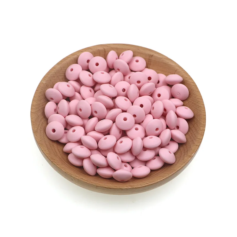 Silicone Lentil Spacer Beads for DIY Accessories (12mm, Multiple Quantities Available)