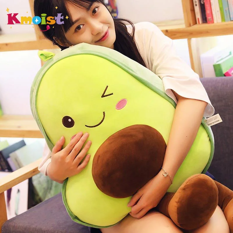 Aguacate De Peluche Kawaii Con Puerquito Almohada Suave 40 Cm Importadora La Merced Aguacate De