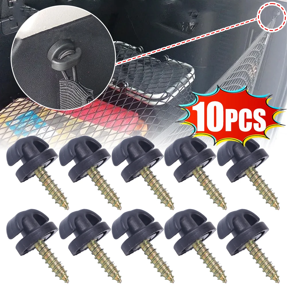 

Car Trunk Mesh Bag Buckle Screw Installation Fastening Hook Ring Hook Universal Mesh Bag Hanging Fixed Hooks Buckle Accessories