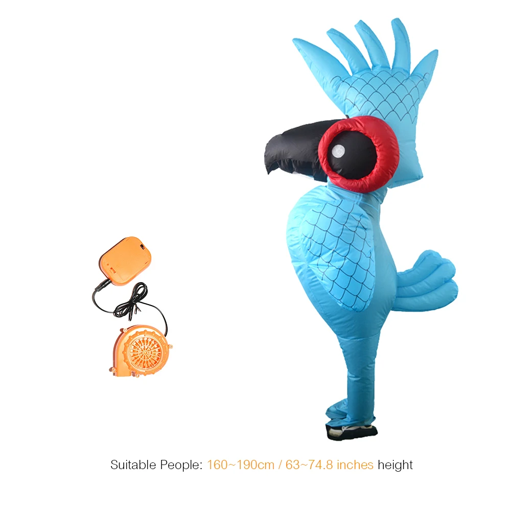 Piffates Inflatable Unbranded Pirates Party Inflatables 48cm Inflatable Blow Up Red Parrot ...