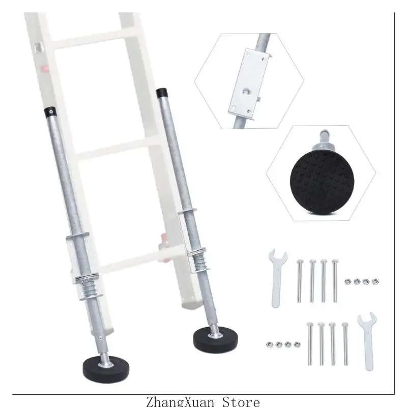 3xuf Leiter Stabilisator Leiter Lederer Ladder Leveler Pair Verstellbarer Verlängerungsleiter – Detail 8