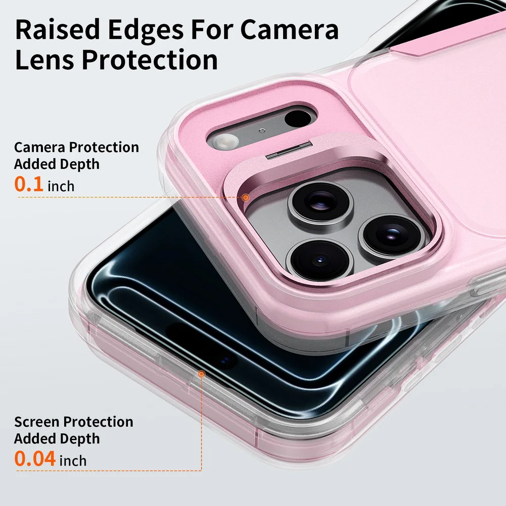 Ultimate 360° Full Protection Heavy Duty Case with Alloy Lens Holder Cover
