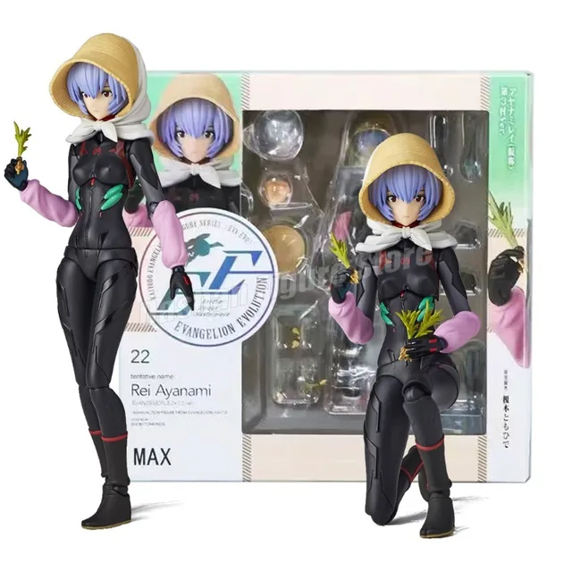 NEON GENESIS EVANGELION Figures Revoltech KAIYODO EVA Ayanami Rei Action Figure Movable Collection EVOLUTION EV-022 Model Toys