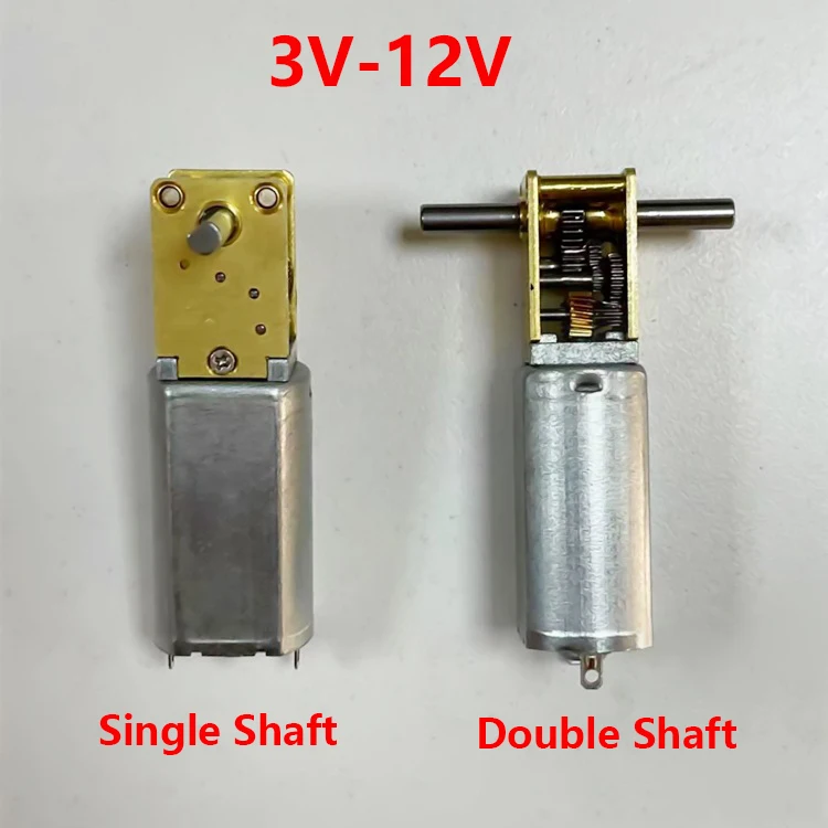 Mini 050 Full Metal Gearbox Worm Gear Motor DC 3V12V Slow Speed High