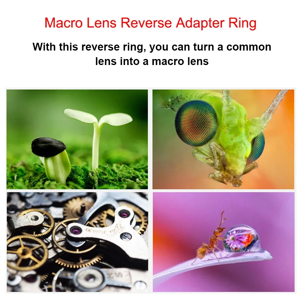 Anello Invertitore Macro 52mm Per Obiettivi Fujifilm X | Adattatore Per Inversione