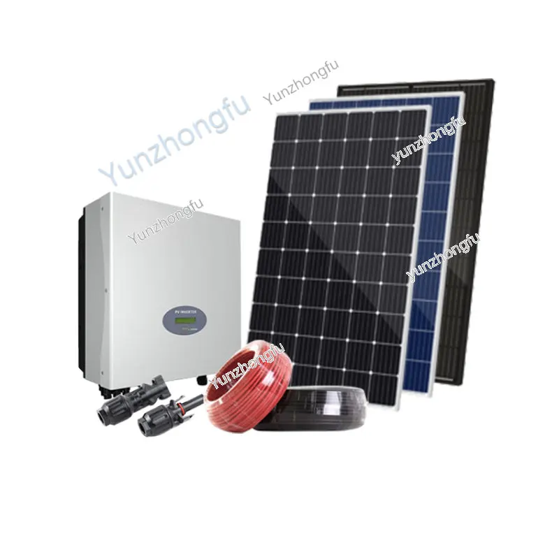 3KW 5KW 10KW Complete Home Solar System 3000w 4000w 5000w On Grid Solar