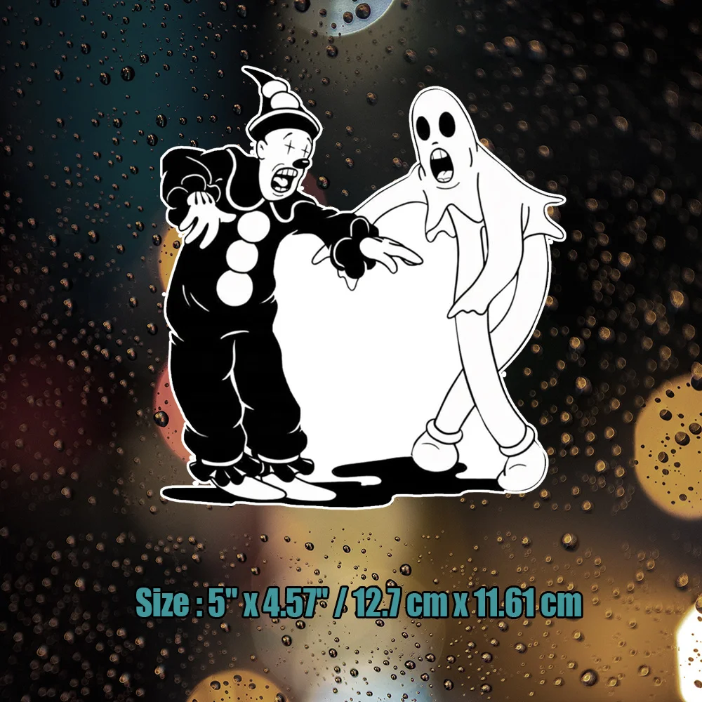 1pc Funny Koko The Clown Sticker For Halloween Thanksgiving Christmas Day Bumper Sticker Vinyl Decal Gift,decoration,supplier