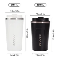 Stainless Steel Thermal Mug 380ml/510ml Travel Thermal Mug Leak-Proof Thermos Bottle Tea Coffee Mug Insulated Cup Water Bottle 6