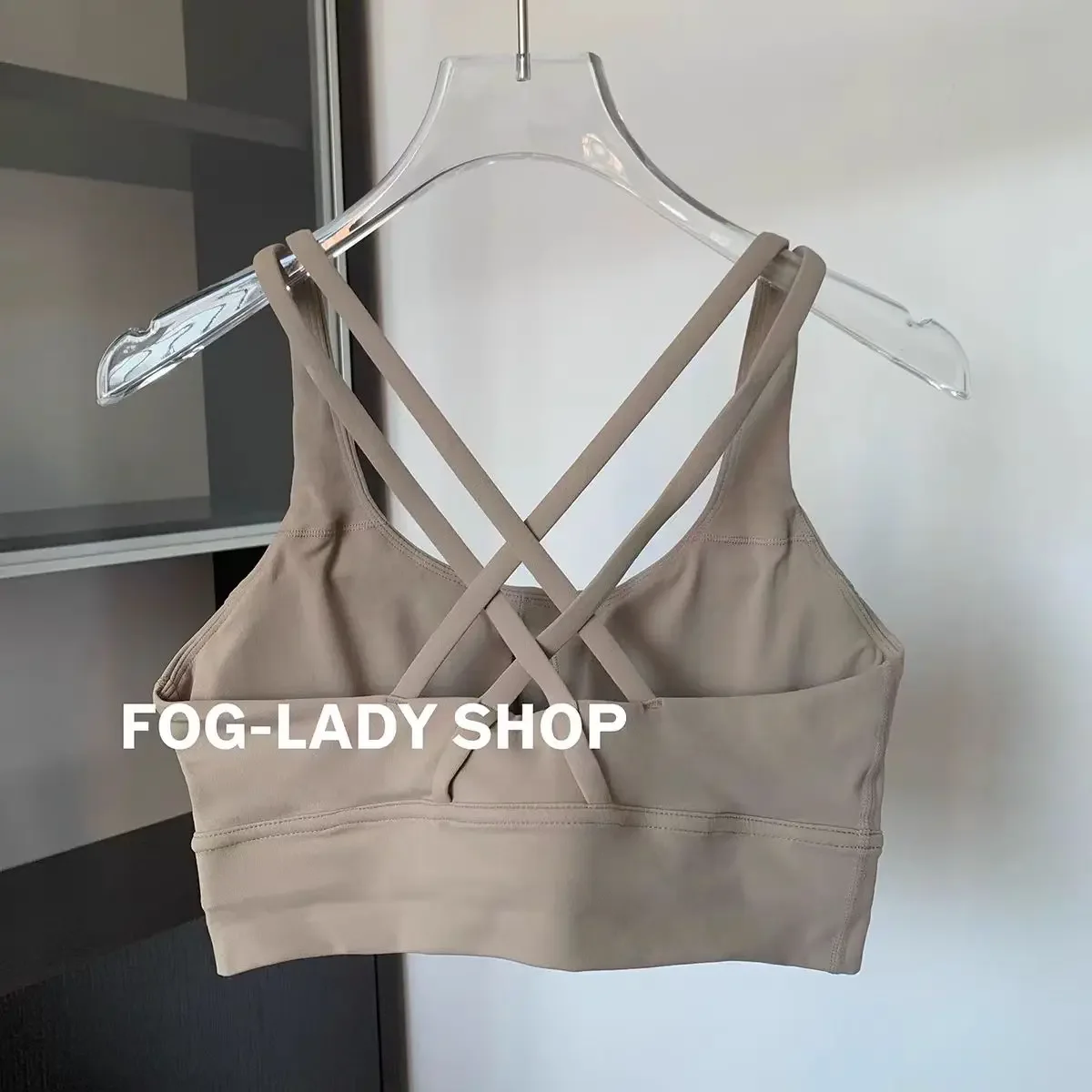 Lemon Women Athletic Fitness Sports Bra Solid Color Cross Sexy Tights Tank Top Bra With Chest Pad Soft Gym Yoga Exercise Vest