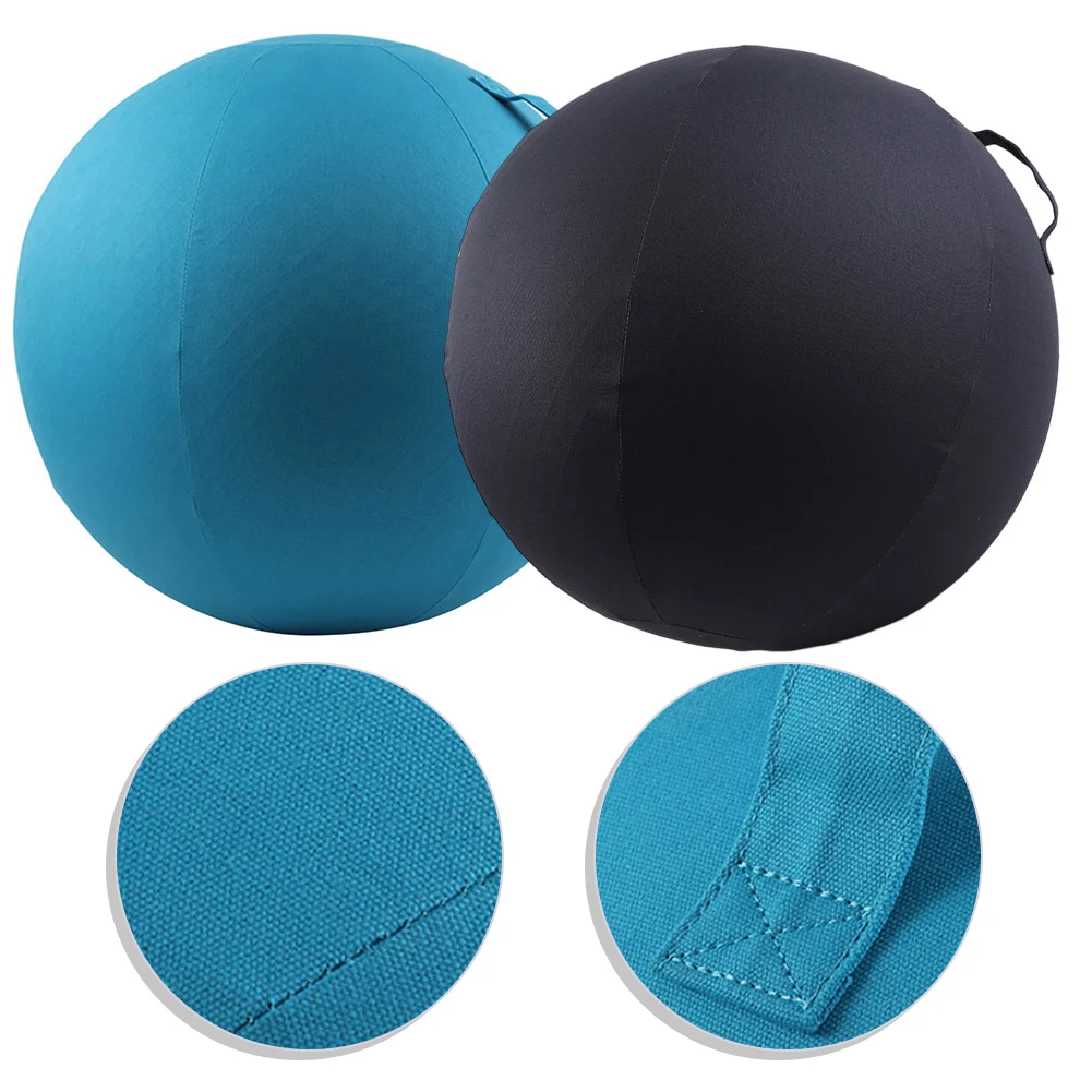 Yoga Ball Cover 65cm Solid Color Cotton Foldable Tear-resistant Exercise Ball Protective Cover Yoga balls protect Accessories