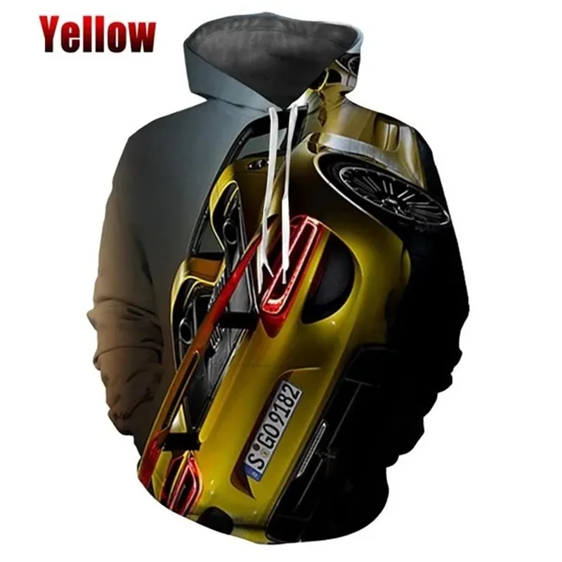 thumbnail image 1 of Sudadera con capucha con estampado 3D de la serie Super Car para hombre, sudadera holgada de gran tamaño a la moda, sudaderas para hombres, 1 of 5