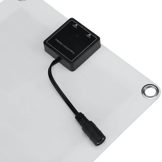 10W Napelemes Panel Vízálló Kültéri Túrázás Rugalmas Panelek Napelemek Hordozható Usb Kettős Kimenetelű Töltő Autócsónak Moblie Telefonhoz - Image 6