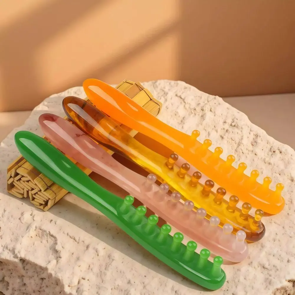 Five-claw Head Resin Massage Comb Multifunction Scraping Stick Scraping Massager Long Handle Head Scalp Massager Tool