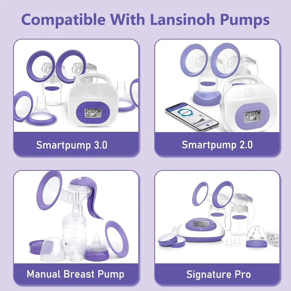 Duckbill Valves Compatible with Lansinoh Pumps Parts and Hand Pump, Replacement to Lansinoh Signature Pro Smartpump Manual Pump 6
