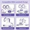 Duckbill Valves Compatible with Lansinoh Pumps Parts and Hand Pump, Replacement to Lansinoh Signature Pro Smartpump Manual Pump 6