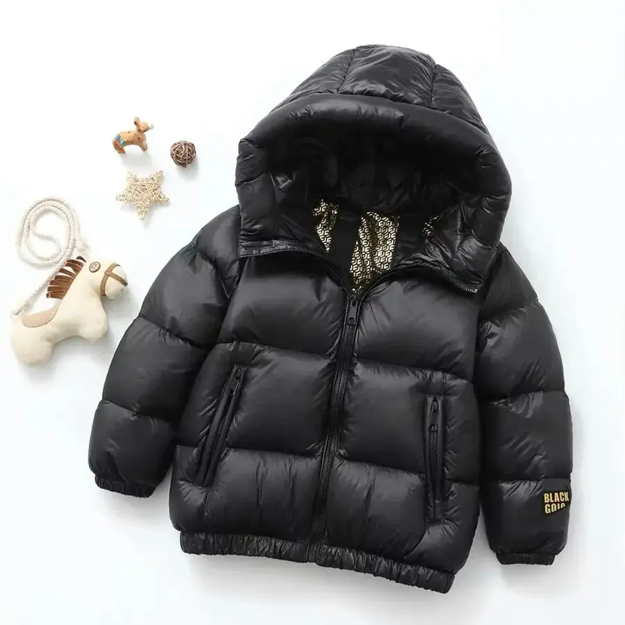 -25 &deg;New Children's Down Jacket Thickened White Duck Down Jacket Boys' and Girls' Winter Coat for Middle and Large Children