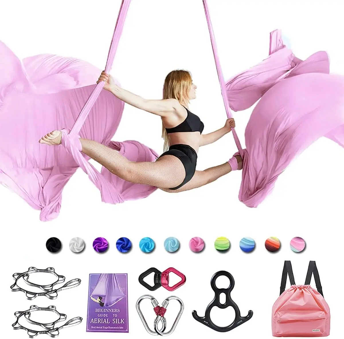 10mAerialSilksEquipmentpremiumYogaSwingSetAerialYogaHammock