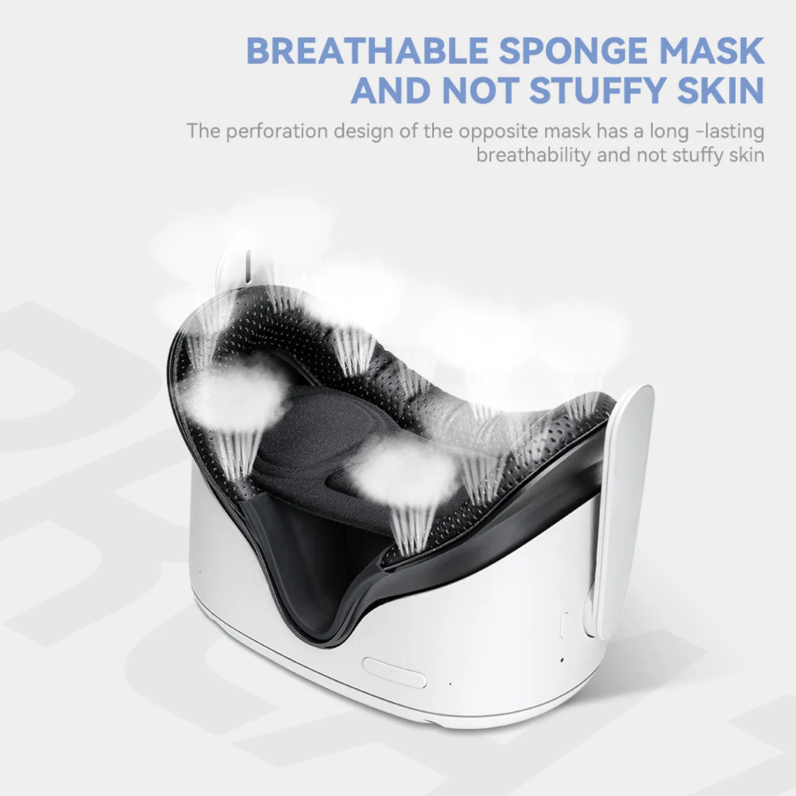 Hibloks VR Mask For Quest 2 Fan Cooler Facial Interface Face Pad Radiator Reliev