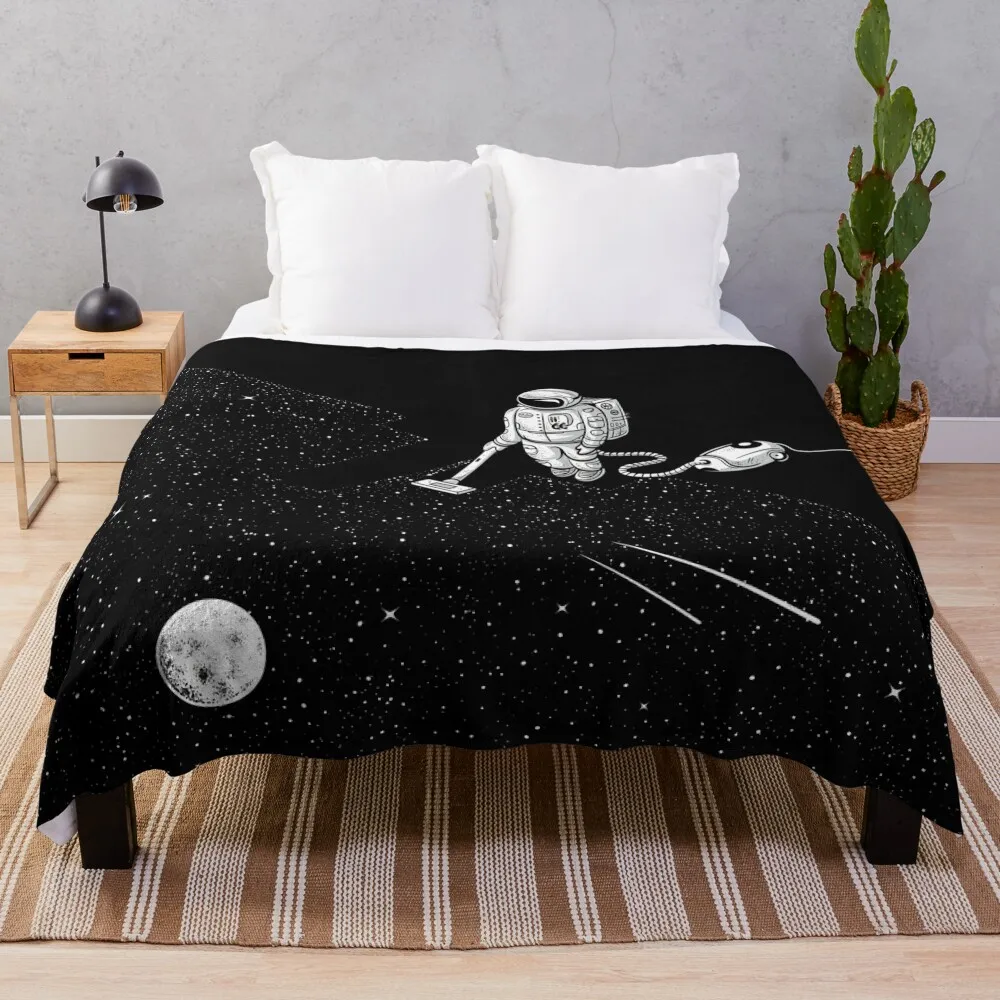 

Space Cleaner Throw Blanket Soft Thins Blankets