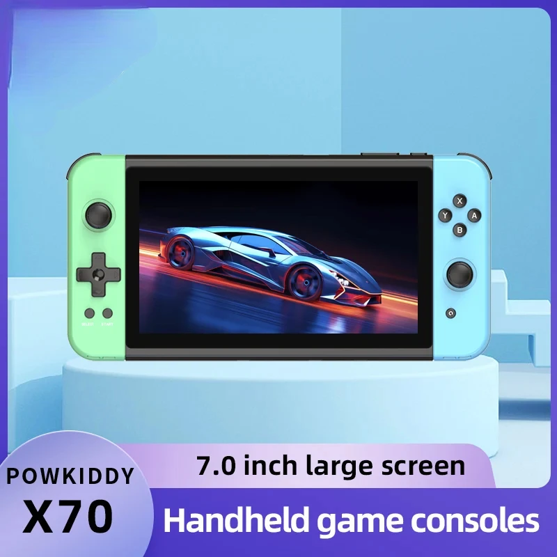 

New X70 Handheld Game Console 7 Inch HD Screen Retro Video Game Players Cheap Children's Gifts Support Two-Player Games