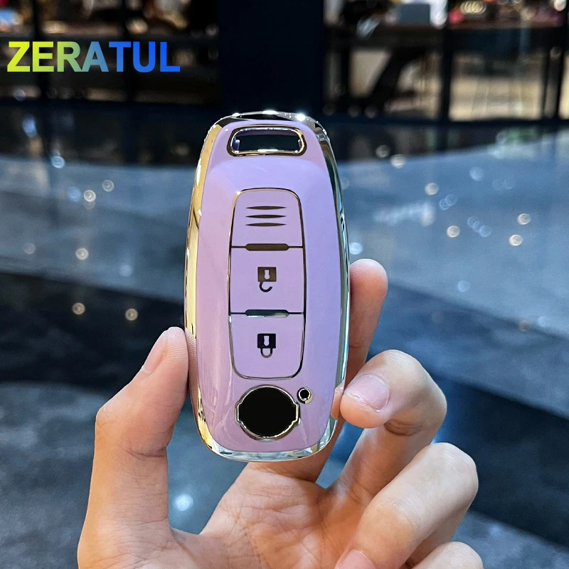 Tpu Key Case Cover Shell Fob Per Nissan Rouge Kicks Pathfinder J12 Ariya Altima Rogue Qashqai Bluebird Sylphy 2023 Accessori