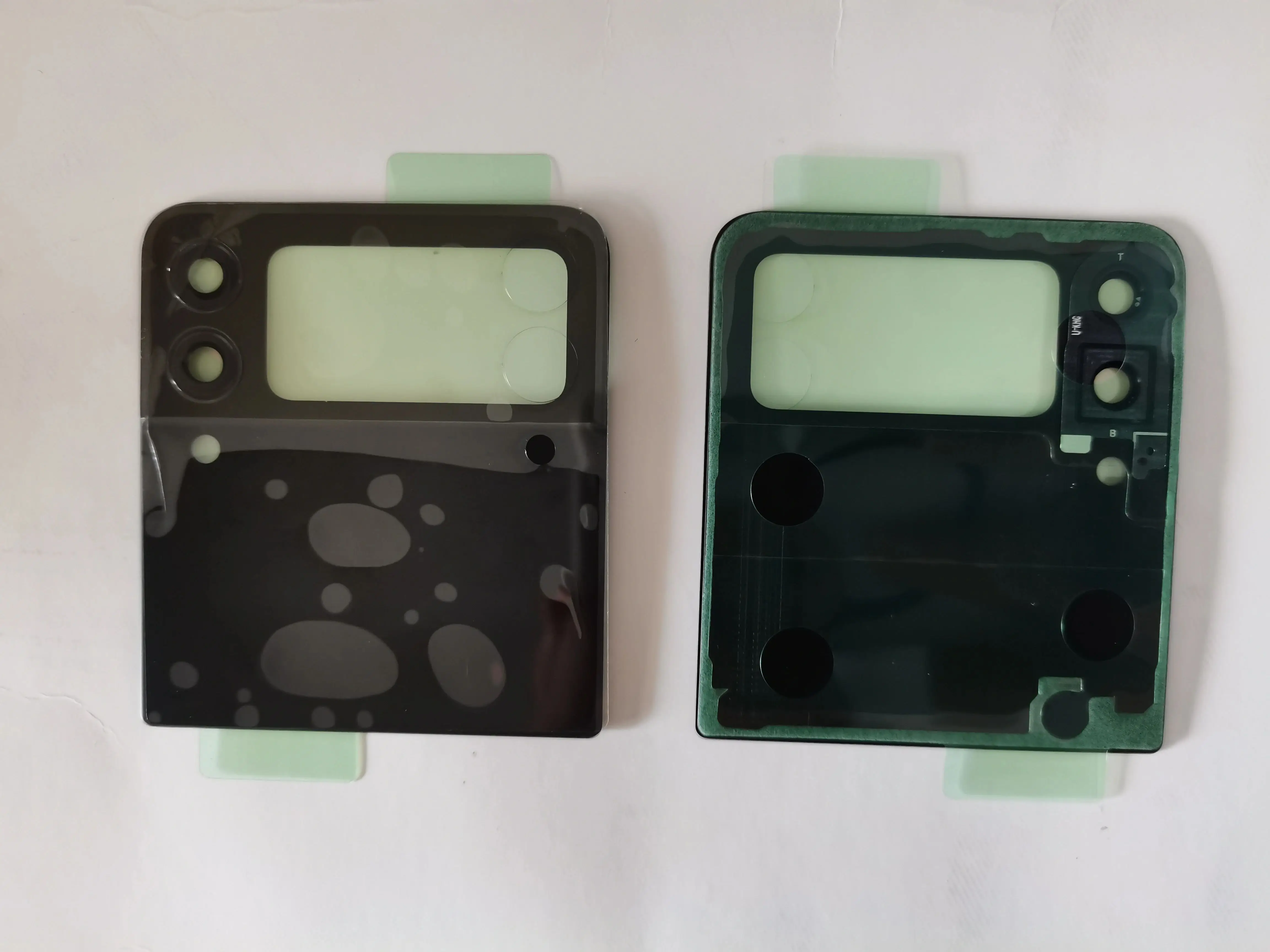 삼성 갤럭시 Z 플립 3 5G Z 플립 3 뒷면 커버 유리 후면 배터리 하우징 SM-F711 F711B F711U 교체 부품 용 배터리 커버