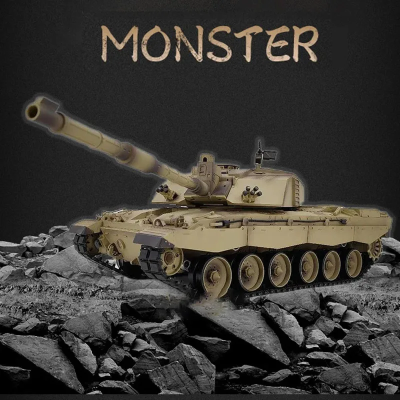 Henglong 3908-1 Large Battle Tank Vehicle 1:16 Simulation British Challenger 2 Remote Control Main Battle Tank Children's Toy 2