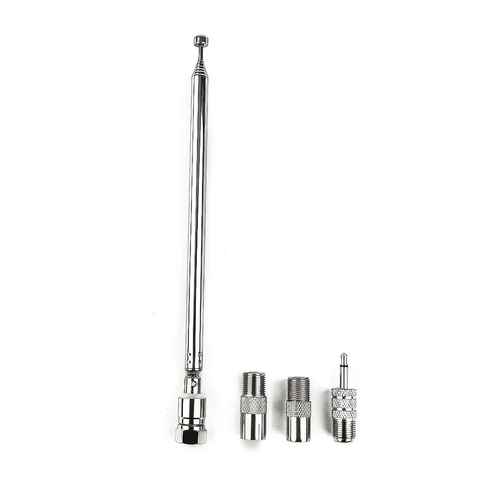 Radio aerial Antenna Radio Aerial Adapter Extendable Thread Design 4pcs/set Copper Material DAB FM HiFi AV Receiver Telescopic