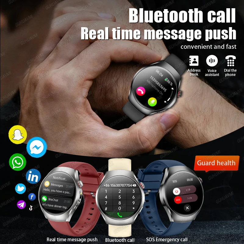2026 New AI Human Health diagnosis ECG+HRV Smart Watch Blood Pressure Uric acid Blood lipid Bluetooth Call Smart watch Men Women 5