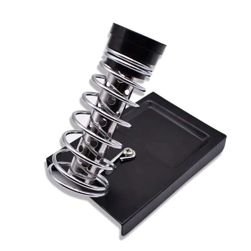 Double Tube Spring Soldering Iron Stand Holder with 5pcs Sponges for Electric High Temperature Resistance Welding Accessories
