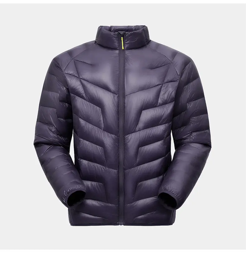 Ultraleichte 90 % Entendaunenjacken für Herren, Outdoor-Bekleidung, winddicht und warm innen, Puffermäntel, Frühling und Herbst, solide, leichte Oberteile – Detail 11
