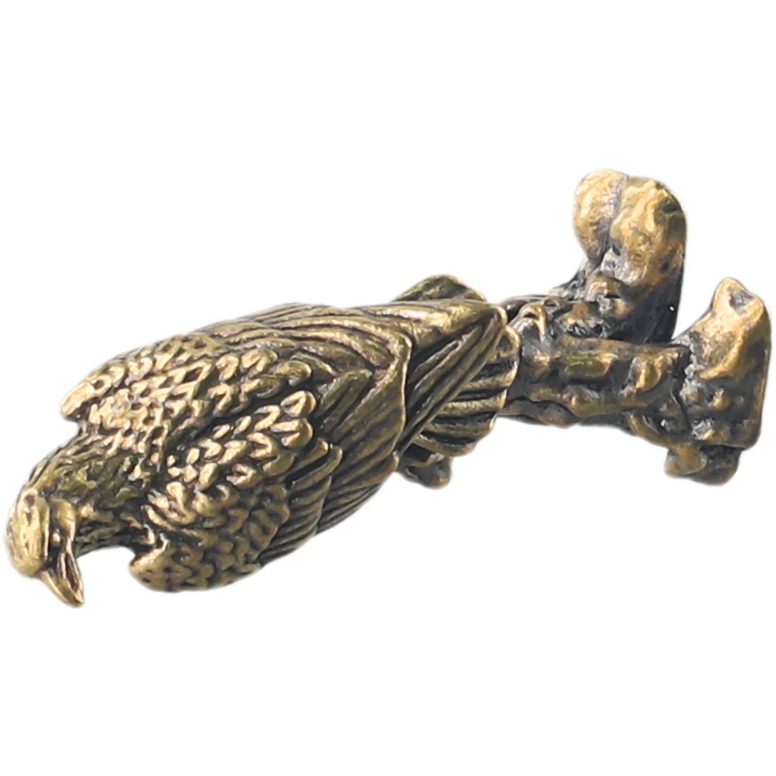 Eagle Statue Miniature Sculpture Handmade Crafts Ornament Vintage Copper Bird Figurine For Interior Home Desk Animal Decoration ornament crafts,miniature figurines,miniature ornament