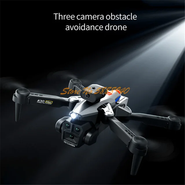 4K Professional Aerial Photography WIFI FPV RC Drone 2.4G 4-Way Avoiding Obstacle 3 Camera Optical Flow Remote Control Drone Toy 2