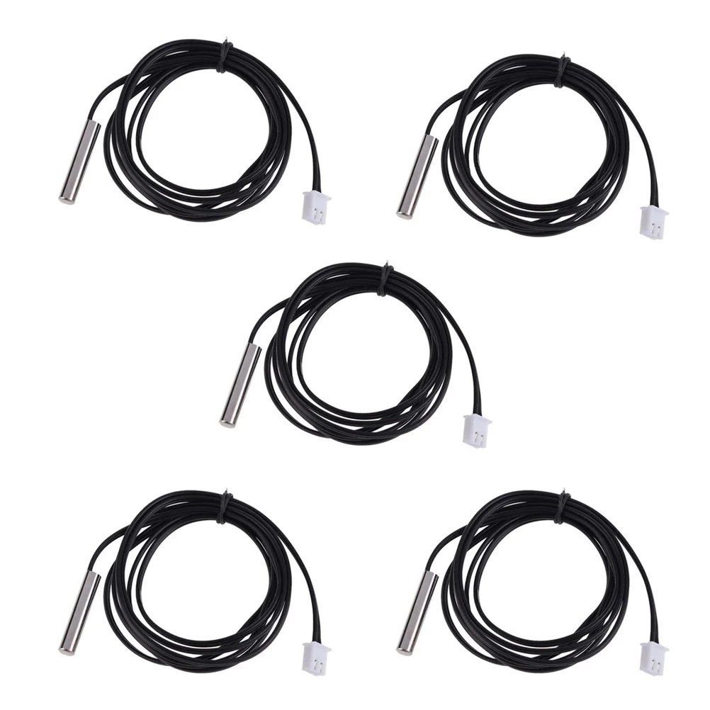 

1M Waterproof Temperature Sensors Transducers NTC Thermistor Probe Digital Temperature Transimitter Extension Cable