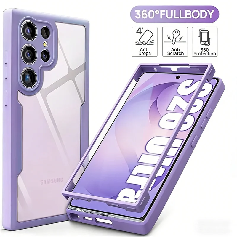 360° Full Cover Protective Phone Case with Screen Guard