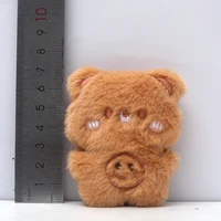 20PCS Animal Head Plush Doll  Mini Plush Accessories Cute Girl Hair Clothes Bags Brooch Decorations Plush Animal Head Doll 2