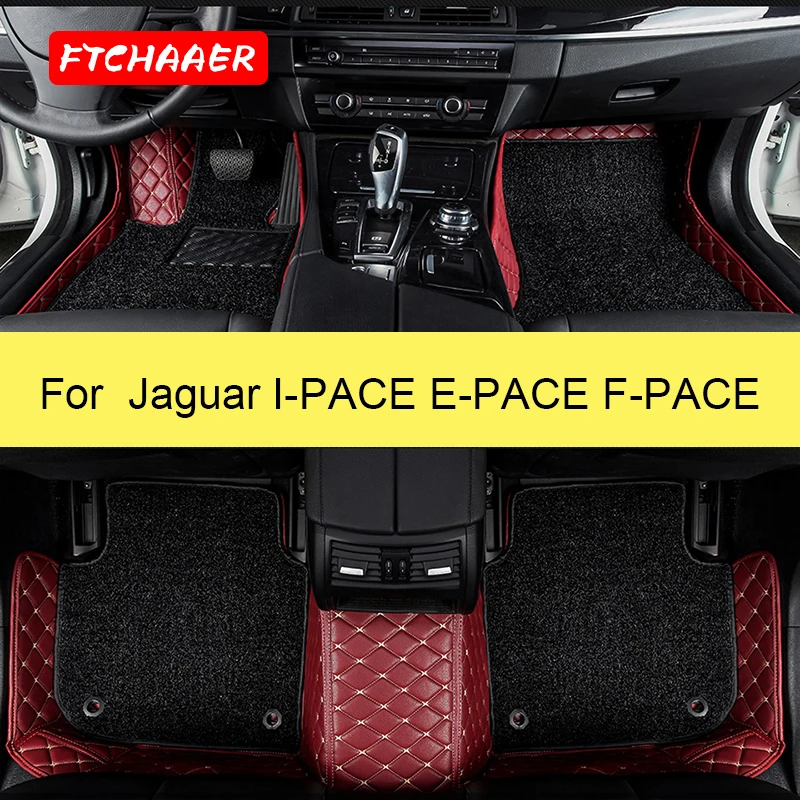 FTCHAAER Car Floor Mats For Jaguar I PACE E PACE F PACE Foot Coche