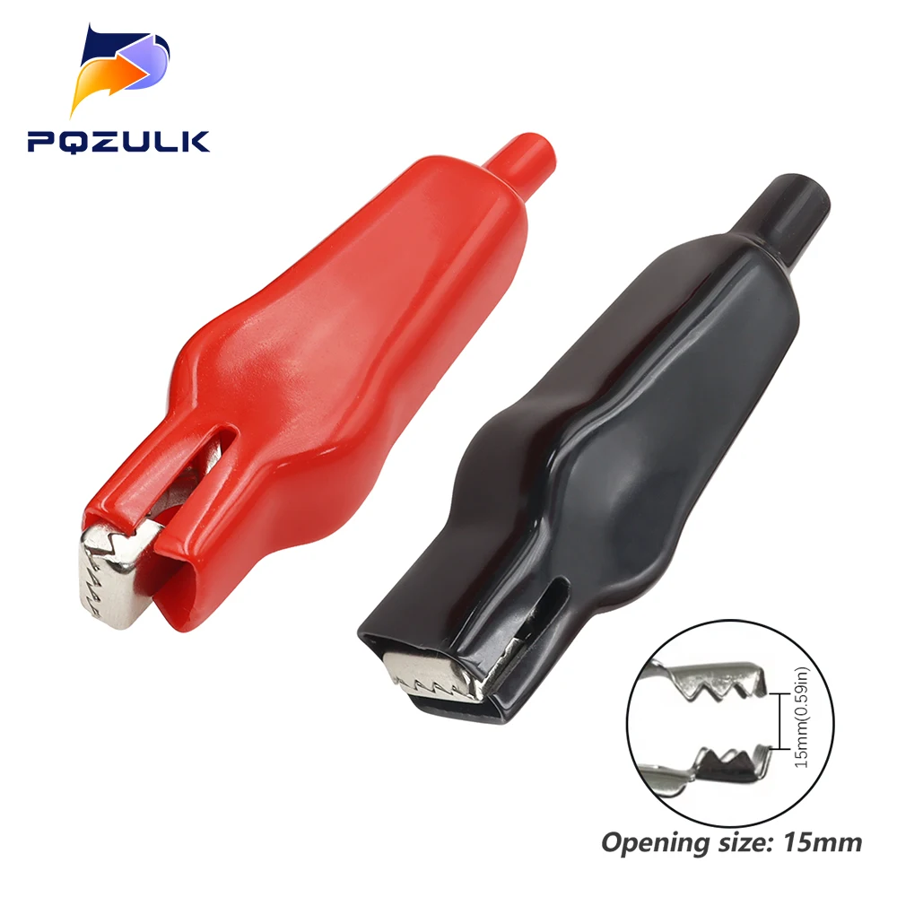 Alligator Clips Electric Test Clamp Test Clip Test Leads Electrical Clamp 1PCS Sheathed