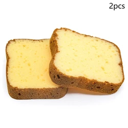 Set of 2 Realistic Bread - Style Kitchen Sponges for Cleaning and Home Decor (2 PCS)
